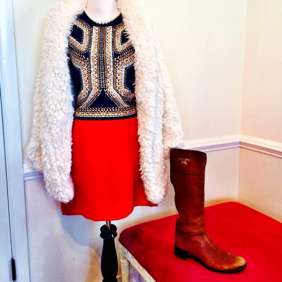 Mad Man bright orange retro mini skirt - Picture 8 of 8